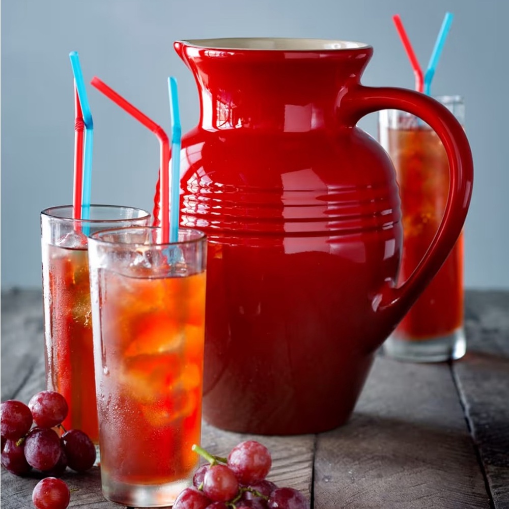 Le Creuset Cherry Red Stoneware Pitcher